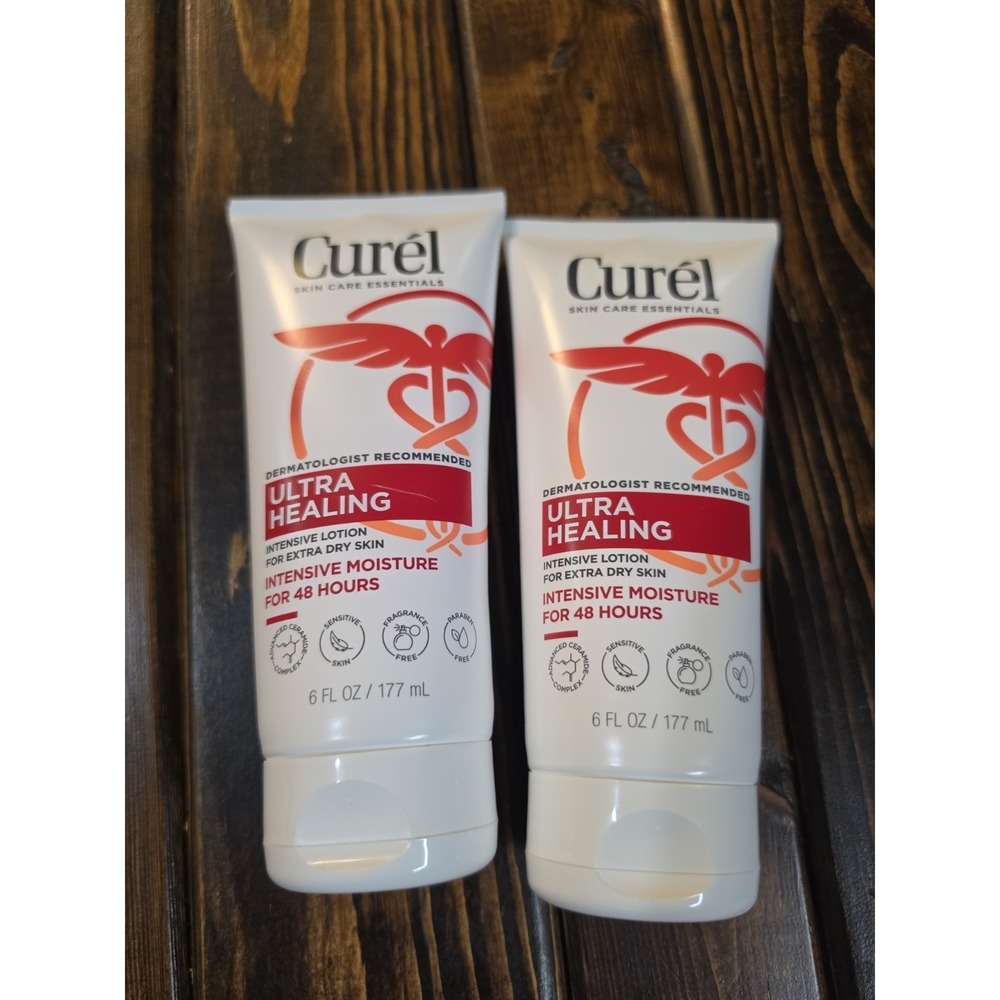 2 Curel Ultra Healing Intensive Skin Lotion Advanced Ceramide Complex 6 oz (B4)